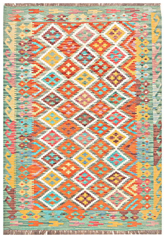 Afghan Kilim - 6x4 ft