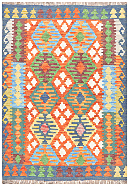 Afghan Kilim - 6x4 ft