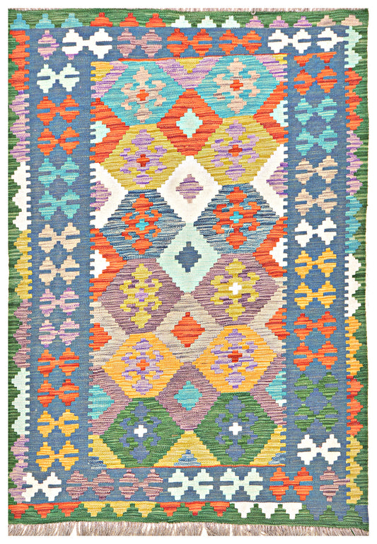 Afghan Kilim - 6x4 ft