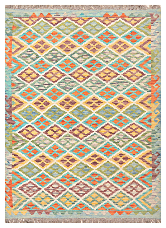 Afghan Kilim - 7x5 ft