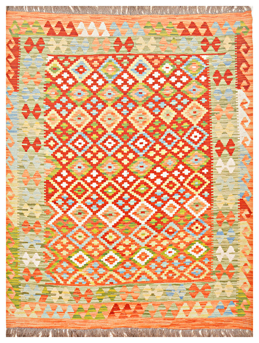 Afghan Kilim - 7x5 ft