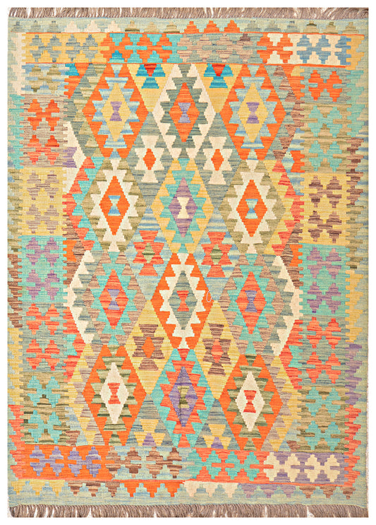 Afghan Kilim - 7x5 ft