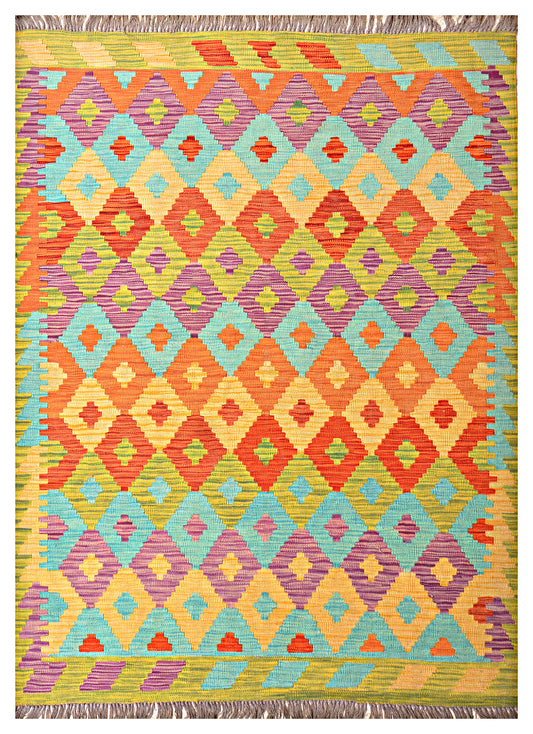 Afghan Kilim - 7x5 ft