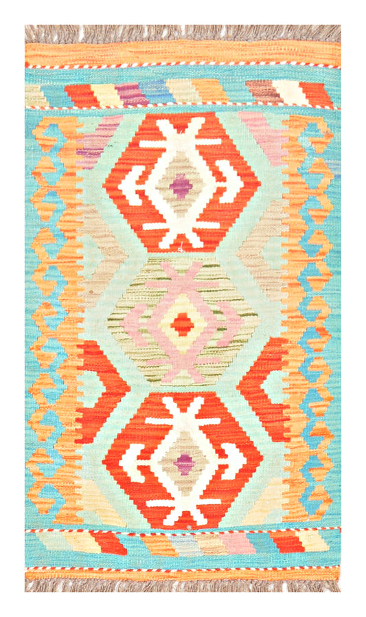 Afghan Kilim - 3x2 ft