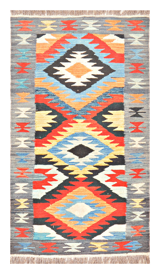 Afghan Kilim - 3x2 ft