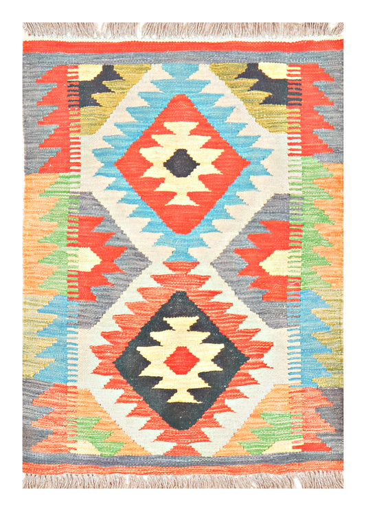 Afghan Kilim - 3x2 ft