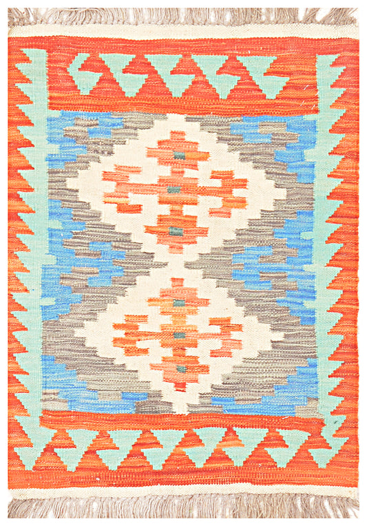 Afghan Kilim - 3x2 ft