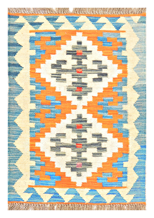 Afghan Kilim - 3x2 ft