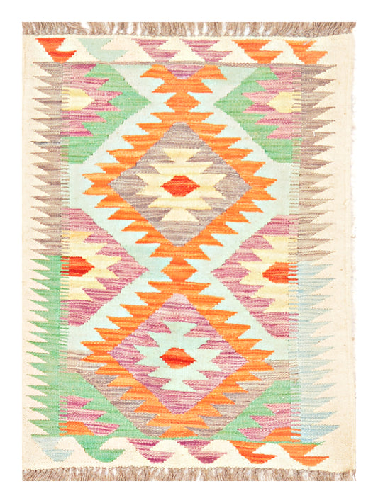 Afghan Kilim - 3x2 ft