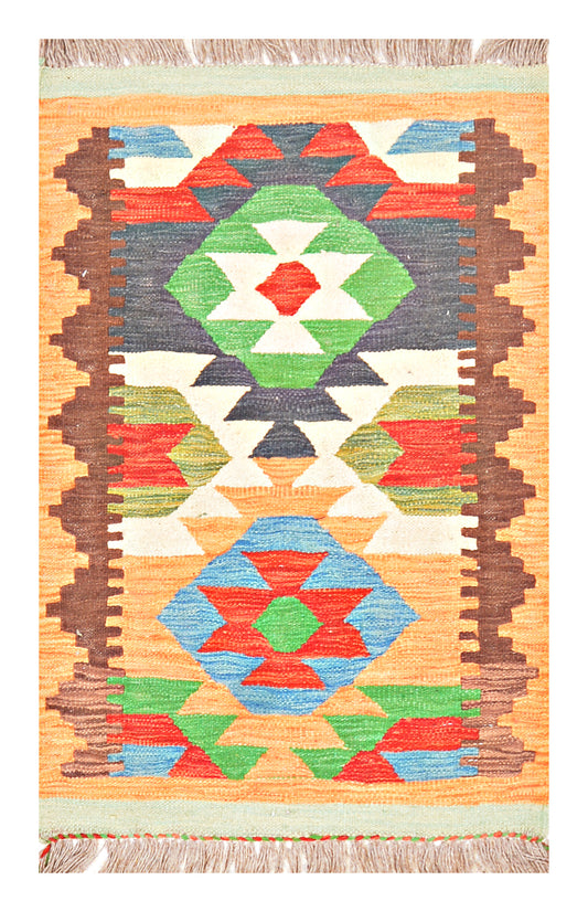 Afghan Kilim - 3x2 ft