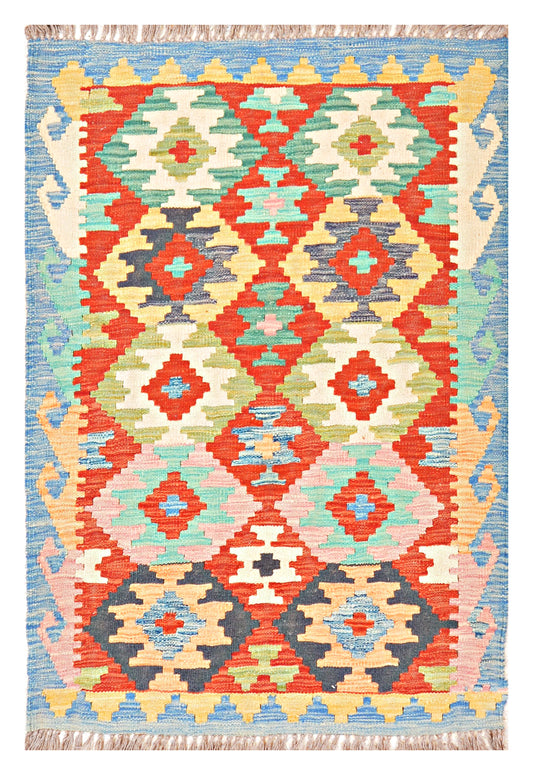 Afghan Kilim - 2.5x4 ft