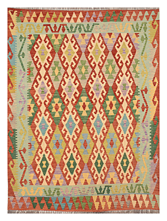 Afghan Kilim - 7x5 ft