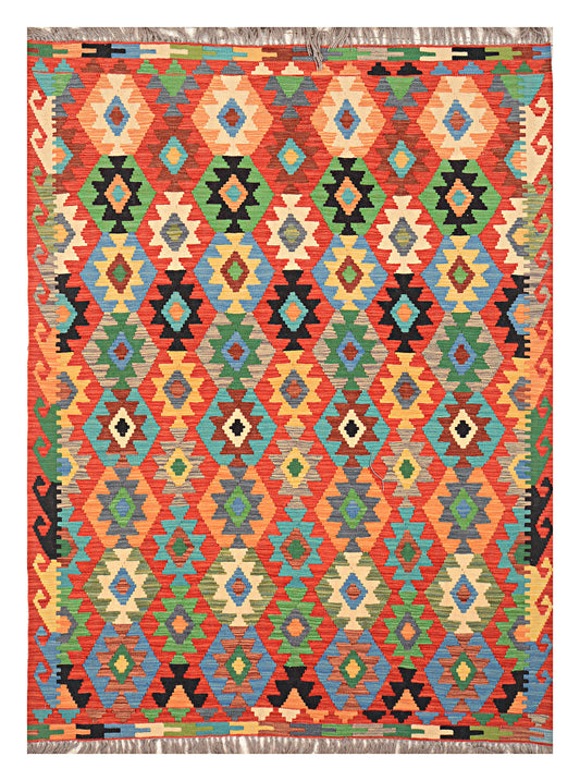 Afghan Kilim - 7x5 ft