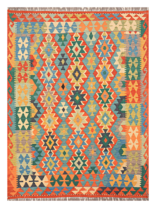 Afghan Kilim - 7x5 ft