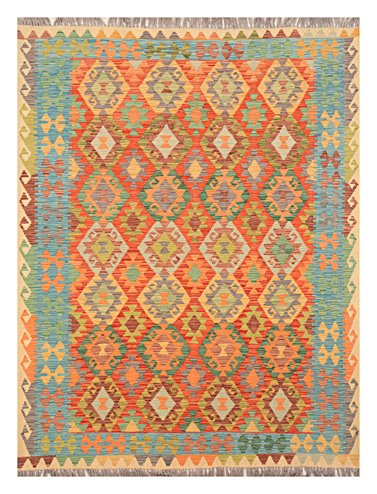 Afghan Kilim - 7x5 ft