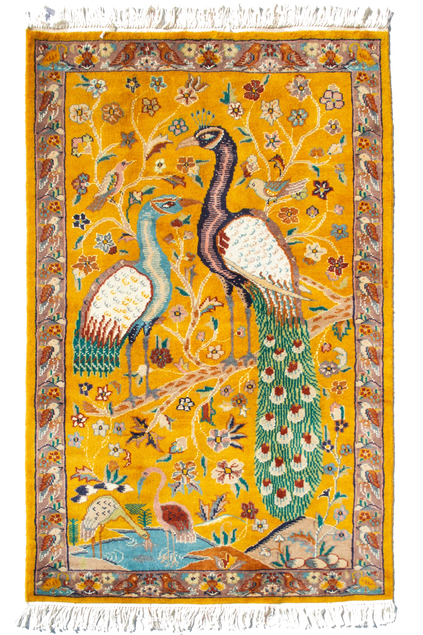 Peacock Pictorial Rug - 3x5