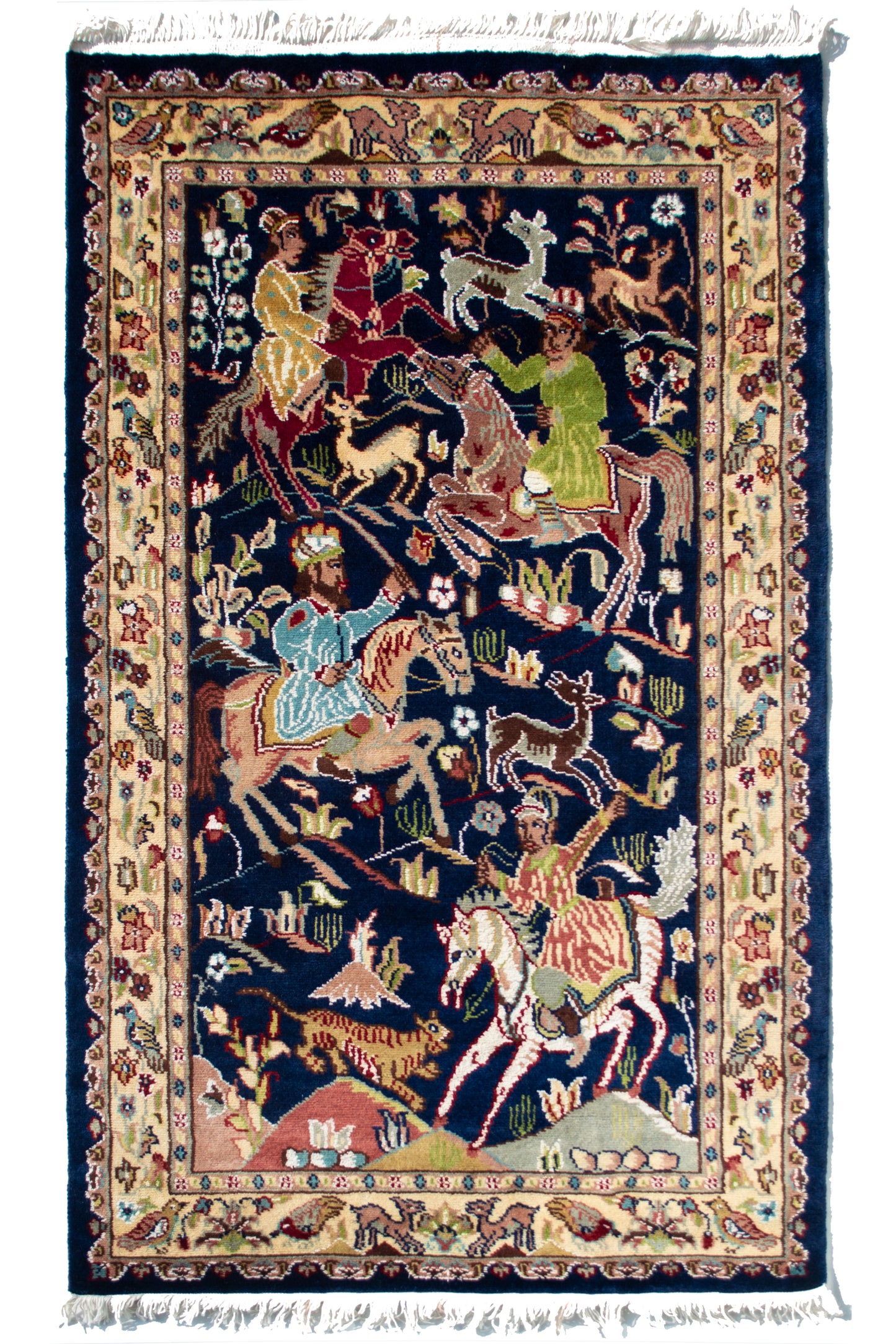 Shikargah Pictorial Rug - 3x5 ft